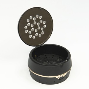 Selfie Light Compact Various colour case Silver Trim And Patterned Lid - Product Image 1