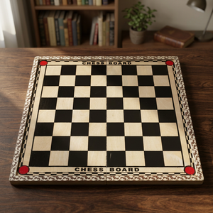 Plateaux de jeu d'échecs en bois portables Sports d'intérieur et pièces d'échecs de divertissement fabriqués en Inde Bonne vente couleur noire - Product Image 2