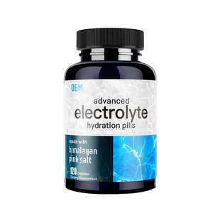 Complejo de Electrolitos OEM para Hidratación Avanzada (120 Cápsulas), 8 Electrolitos Hidratantes, Vitaminas, Sin Gluten, Sin OMG, Vegetariano, para Adultos - Product Image 1