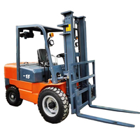 Chariot élévateur diesel Kaidong 3 tonnes Transmission automatique 1500 kg-5000 kg Outils de levage Foklift Source d'alimentation Moteur diesel