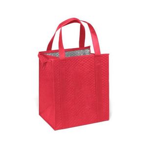 Sac isotherme personnalisé en non-tissé grand format / Sacs isothermes pliables en non-tissé PP avec feuille d'aluminium pour déjeuner et pique-nique - Product Image 1