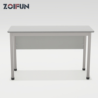 Bureau et chaise double pour étudiants, fonctionnels, simples et colorés