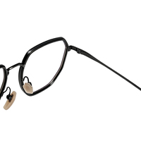 Montures de lunettes polygonales en acétate faites à la main en titane IP, montures optiques, montures de lunettes de vue, style moderne brillant, design Y2K