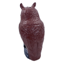 Décoy solaire en forme de hibou avec yeux clignotants, répulsif réaliste pour oiseaux, épouvantail léger en PE pour jardin extérieur