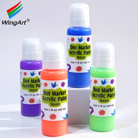 Marqueur WingArt entièrement personnalisé, WINGART, nouvelle peinture acrylique néon, peinture polyvalente pour enfants, art sur papier, ensemble de marqueurs lavables