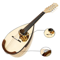 Mandoline en bois de forme de calebasse en érable japonais, couleur bois, apparence excellente, adaptée à la pratique domestique de haute qualité