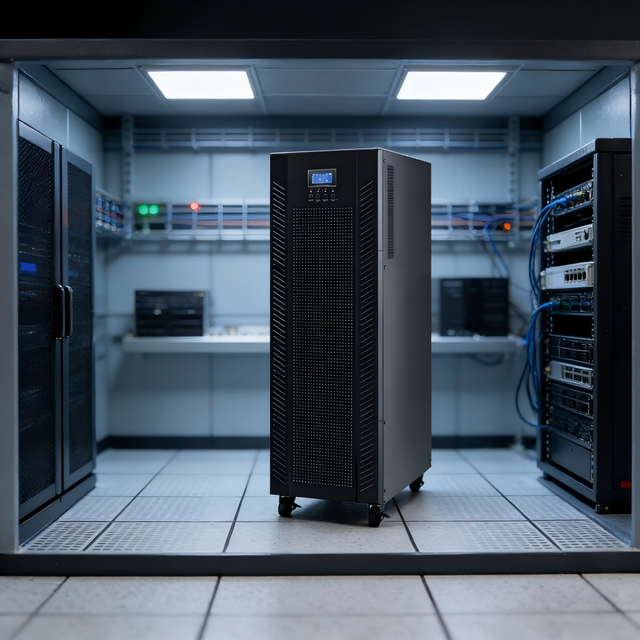 200KVA 160KW 3Phase Online UPS Uninterruptible Power Supply, Pure Sine Wave Backup Power for Large Data Center & Industrial Site