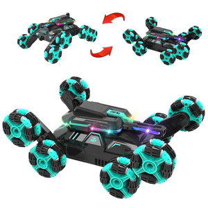 Coche de acrobacias RC de 8 ruedas 2.4GHz con luces y música, vehículo teledirigido deformable para escalar, juguete todoterreno con drift y certificación CPC - Product Image 2