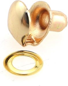 Caishun PCS X X Inch Crochets, œillets et anneaux en laiton pour lacets, attaches pour articles en cuir, rivets décoratifs DIY, pièces pour sacs, adaptés pour Ha - Product Image 3