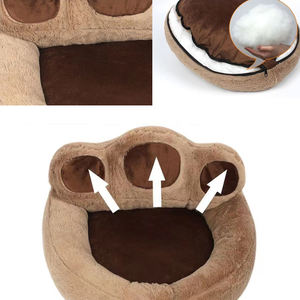 <span class=keywords><strong>Cama</strong></span> para perros extraíble y lavable, <span class=keywords><strong>nido</strong></span> para mascotas con forma de pata de oso de dibujos animados, <span class=keywords><strong>nido</strong></span> para perro, almohadilla para perro cómoda y cálida - Product Image 6