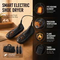 Sèche-chaussures portable mini avec ventilateur intégré, séchage rapide, sèche-chaussures électrique pour le cyclisme et les sports