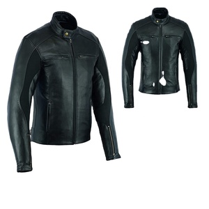 WEARS WORLD Veste en cuir de moto vintage pour homme en véritable peau d'agneau, coupe européenne - Imperméable et coupe-vent - Product Image 1