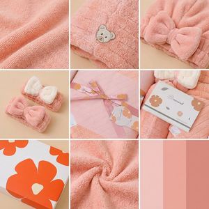 Juego de Regalo de Toallas de Baño de Felpa Coral de 5 Piezas, Tendencia 2026, Suave, Absorbente, Amigable con la Piel, Ecológico, Incluye Toalla Facial, Gorro de Ducha y Muñequera - Product Image 2