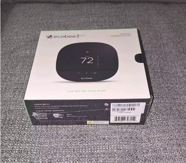 VERIFIED SELLER the Promo Ecobee3 Lite Smart Thermostat Black Silicone Plastic Factory Sealed 3-Year Warranty Colorado-Made