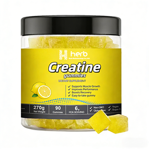 Bonbons à la créatine pour hommes et femmes - Créatine monohydrate 90 unités, complément pré-entraînement pour le développement musculaire et l'augmentation de l'énergie - Product Image 1