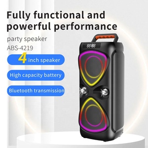Altavoz Portátil ABS4219 de Alta Calidad con Sonido Envolvente y Luces RGB para <span class=keywords><strong>Karaoke</strong></span> y Reproductor de MP3, Ideal para Fiestas al Aire Libre - Product Image 2