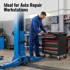 Family Use Heavy Duty Steel Tool <b>Chest</b> Simple Appearance Anti-fade Coating Lockable Multi <b>Drawer</b> Rolling Cabinet - Product Image 4