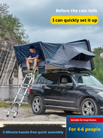 Tente de toit rigide, installation rapide en 2 minutes, imperméable, pour 4 à 6 personnes, tente de toit pour SUV, camping