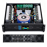 Amplificateur de puissance professionnel 4 canaux 4x600W 2U à montage en rack, 8 ohms, haute efficacité, stéréo classe D H pour système de sonorisation de scène, DJ, KTV