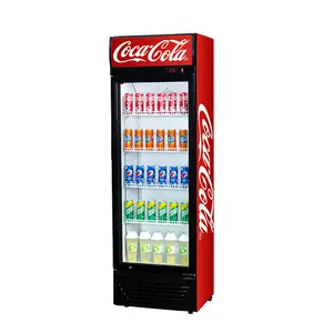 Refrigerador de cerveja comercial pepsi, refrigerador com vidro para porta