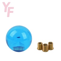 Pomo de Cambio Universal para Auto, Diseño de Estrella Azul, Cristal, Modificado, 1-7 Estrellas