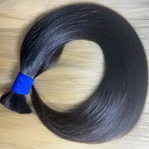 Mujer virgen humana ondulado somaiya peinado afro 100 cm crpus cheveux humains en vrac extensiones de cabello a granel cabelo humano natural