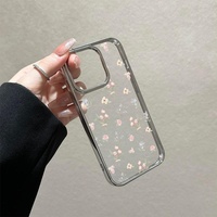 Art printanier floral pour Apple 15PROMAX IPhone16 Tout compris 14PLUS Étuis de téléphone en TPU souple Comprend une poignée de téléphone