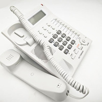 Téléphone analogique filaire avec affichage numérique et numérotation rapide unique pour la maison, l'hôtel et le bureau.