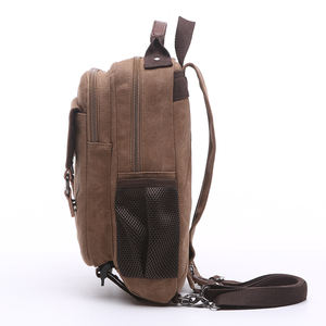 ZUOLUNDUO <span class=keywords><strong>Vintage</strong></span> toile randonnée sac à dos Logo personnalisé survie collège sac avec fonction antivol Design élégant à la mode - Product Image 3