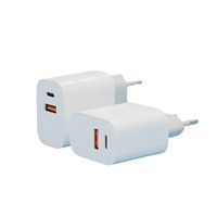 Chargeur USB double port 20W, charge rapide PD, chargeur rapide 3.0, chargeur de téléphone USB C, adaptateur type C pour iPhone Samsung