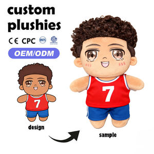 Özel Yüksek Kaliteli Süper Yumuşak Peluş Oyuncak Karikatür Futbolcu Ayakta Duran Unisex Futbol Kulübü Maskotu Hediyelik Eşya PP Pamuk - Product Image 1