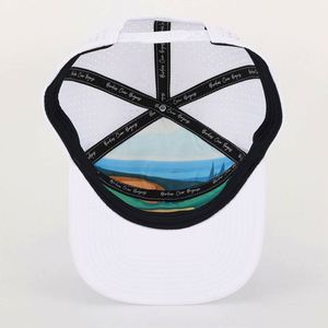 Casquette Snapback Unisexe Personnalisée 6 Panneaux 100% Polyester à Visière Plate, Imperméable, Brodé Style Hip Hop avec Trous Découpés au Laser pour la Plage - Product Image 6
