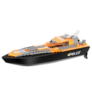 <span class=keywords><strong>Bateau</strong></span> télécommandé Flytec Y101 DIY 4 en 1, blocs de construction, kits de briques, jouets avec télécommande 2,4 GHz et 60 minutes de jeu - Product Image 2