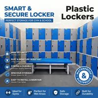 Armoires de rangement pour piscine JMDS certifiées CE, écologiques, imperméables et résistantes à l'humidité, en PVC+ABS, casiers en plastique
