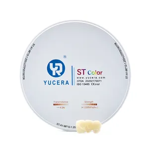 Yucera ST Color Zirconia Dental Consumables Zirconia Dental Discs CAD/CAM zirconia Discs