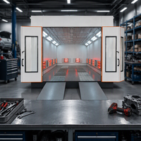 Cabine de peinture pour l'entretien des flottes de camions et d'autobus avec séchage infrarouge électrique