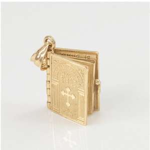 Collana Islamica Allah Musulmana con Medaglione Portafoto in Oro, Gioielli Religiosi Islamici, Ciondolo Apribile con <span class=keywords><strong>Libro</strong></span> del Corano - Product Image 3