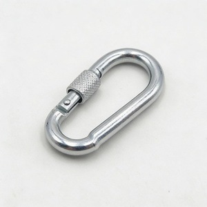 Mousqueton Hao Huai en forme de gourde, en acier au carbone zingué, avec verrou de sécurité, connecteur de quincaillerie de qualité industrielle - Product Image 1