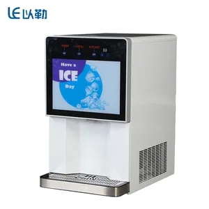 Glace cubique automatique compatible avec le distributeur de café Machine à glaçons et distributeur de glaçons à capacité quotidienne de 100kg