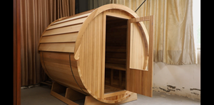 Sauna à vapeur traditionnel sur mesure au design moderne en cèdre rouge massif pour l'extérieur, pièce carrée pour 4 personnes, <span class=keywords><strong>Harvia</strong></span> <span class=keywords><strong>8KW</strong></span>, fenêtres en traversin - Product Image 3