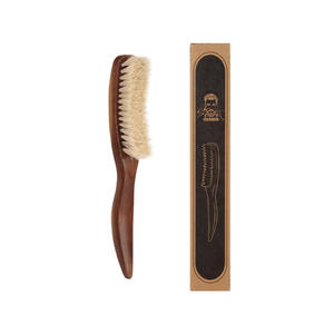Brosse à <span class=keywords><strong>cheveux</strong></span> en bois <span class=keywords><strong>de</strong></span> noyer personnalisée pour barbe lisse, poils <span class=keywords><strong>de</strong></span> sanglier doux/moyens, brosse à <span class=keywords><strong>cheveux</strong></span> lissante pour femmes et hommes, nettoyage - Product Image 4