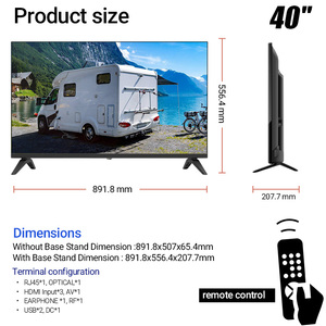 40 pouces FHD Goo-gle Motorhome RV <span class=keywords><strong>Car</strong></span> <span class=keywords><strong>TV</strong></span> Television 1G 8G Chromecast Wall Mount Portable Marine Truck Caravan DC <span class=keywords><strong>12V</strong></span> Smart <span class=keywords><strong>TV</strong></span> - Product Image 3
