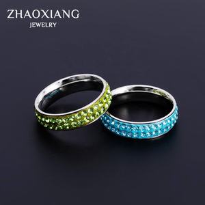 Anillos de Compromiso de Fábrica Directa para Mujer, Joyería de Cristal CZ, Regalos de Aniversario, Precio Económico - Product Image 4