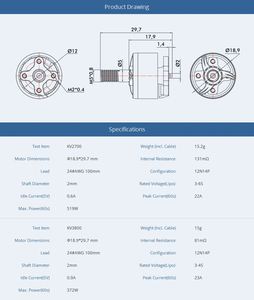 T-MOTOR F1507 FPV <b>Accessories</b> KV2700 KV3800 High Quality Brushless Motor for Racing <b>Drone</b> 3 Phase - Product Image 6