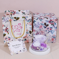New Style Factory Supply Ewige Rose konservierte Blume für immer Rosen in Glaskuppel für Geschenk