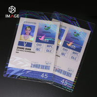Pochettes de stratification thermique de carte d'identité personnalisée avec logo holographique et impression UV