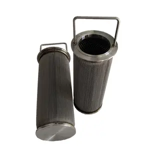 Customized basket type hydraulic oil filter RLAX-100-016W oil removal filter Stainless steel welded filter