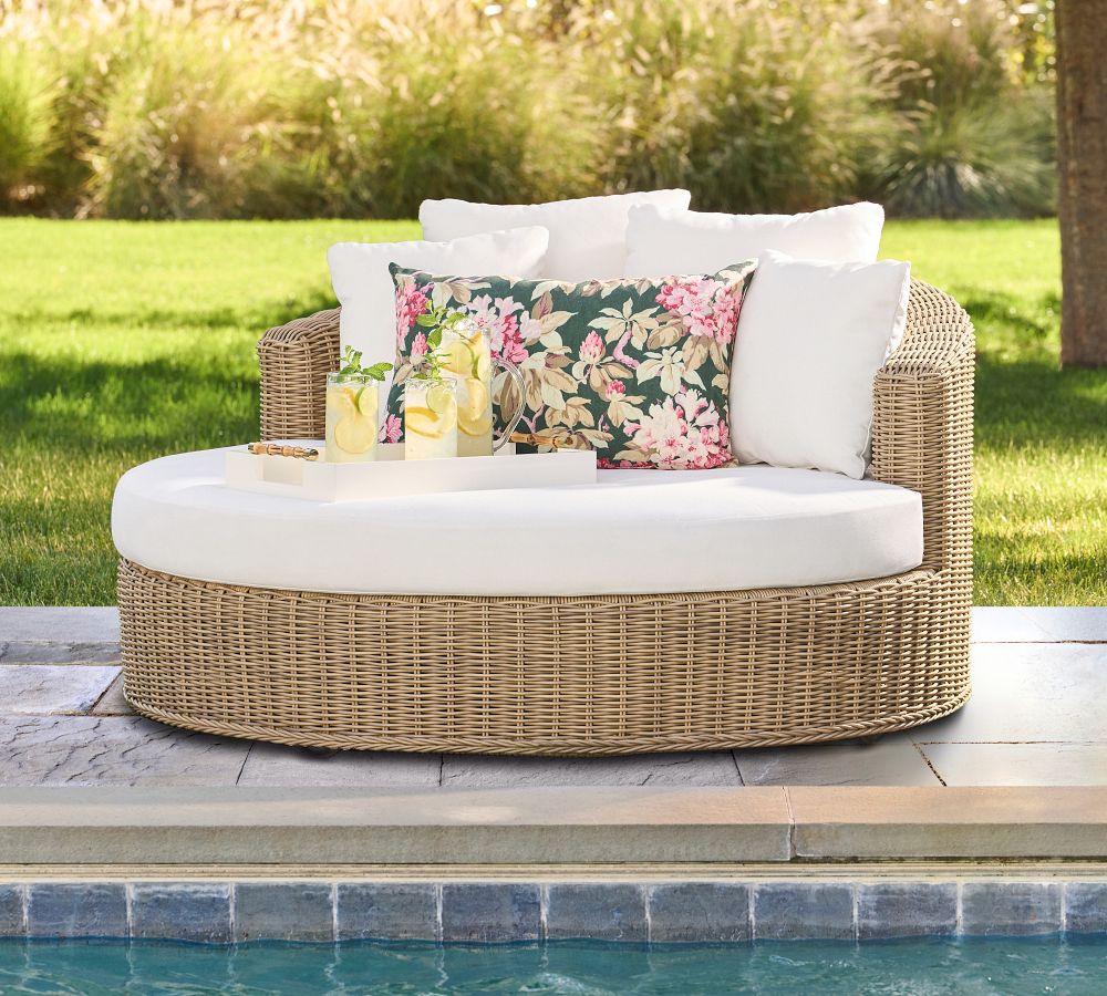outdoor furniture round chaise sofa bed patio daybed lounge chaise leisure sunbed