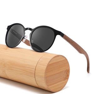 แว่นกันแดด Conchen กรอบสแตนเลส ขาไม้ ป้องกันรังสียูวี 400 โพลาไรซ์ สำหรับทุกเพศ ป้องกันแสงแดด แฟชั่น ท่องเที่ยว ขับรถ - Product Image 4