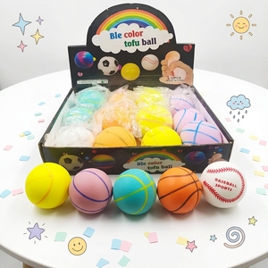 Cross-Border Hot Sale Relief Fidget Toy <b>Ball</b> Billiards Baseball Basketball Rugby Shape Squishy Soft <b>Squeeze</b> Stress <b>Ball</b> - Product Image 1